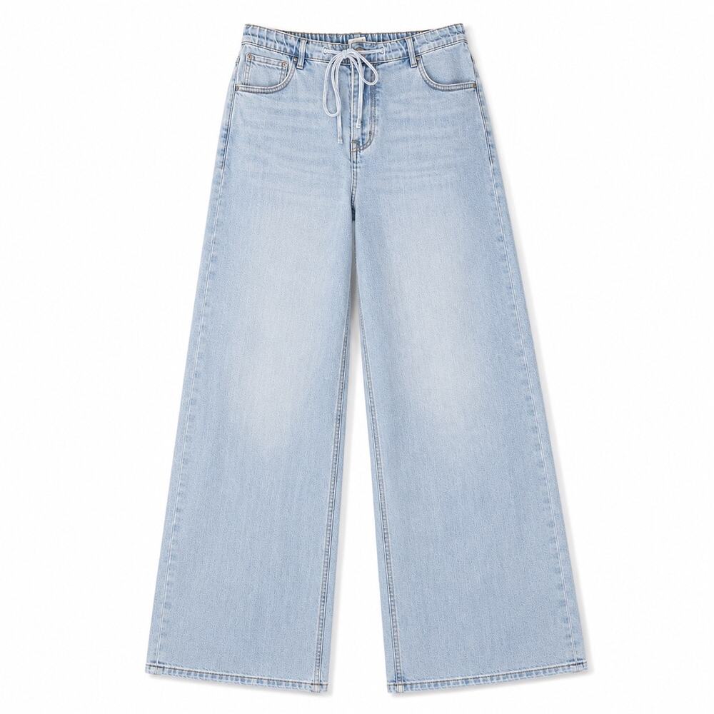 RISEN Los Angeles Light Wash Wide Leg Jeans - Size L